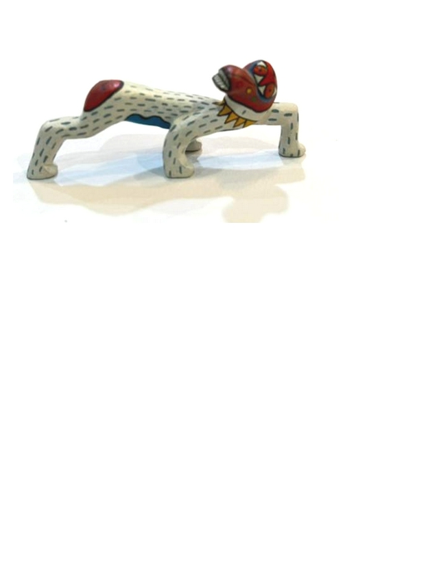 Carved and Painted "Alebrije" Dog